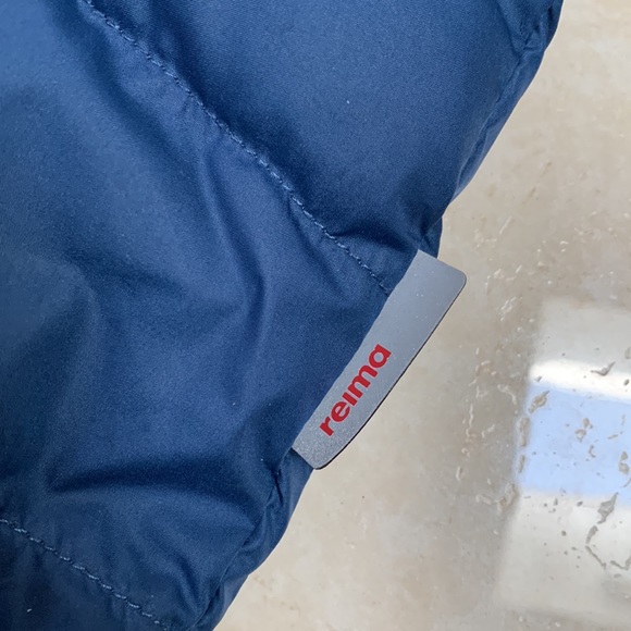 Boys Girls Reima Finland Blue Down Coat Jacket 12-18 Mo - Picture 3 of 9
